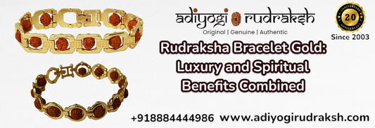 Rudraksha Bracelet Gold