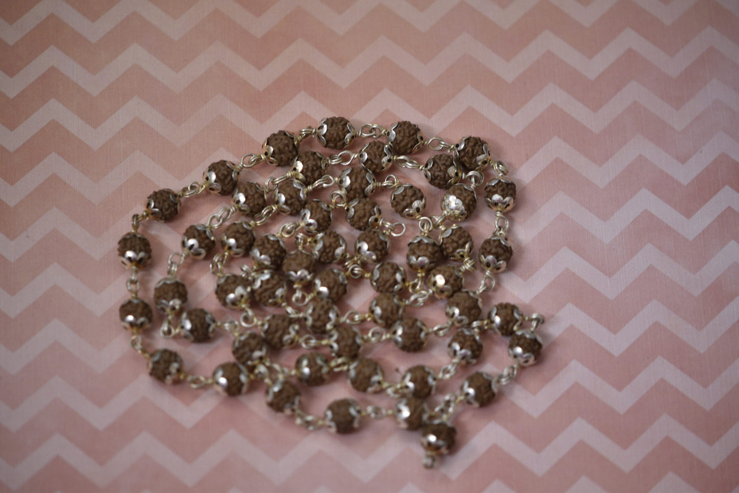 5 mukhi silver mala