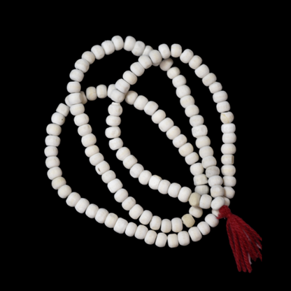 6mm White Tulasi Mala